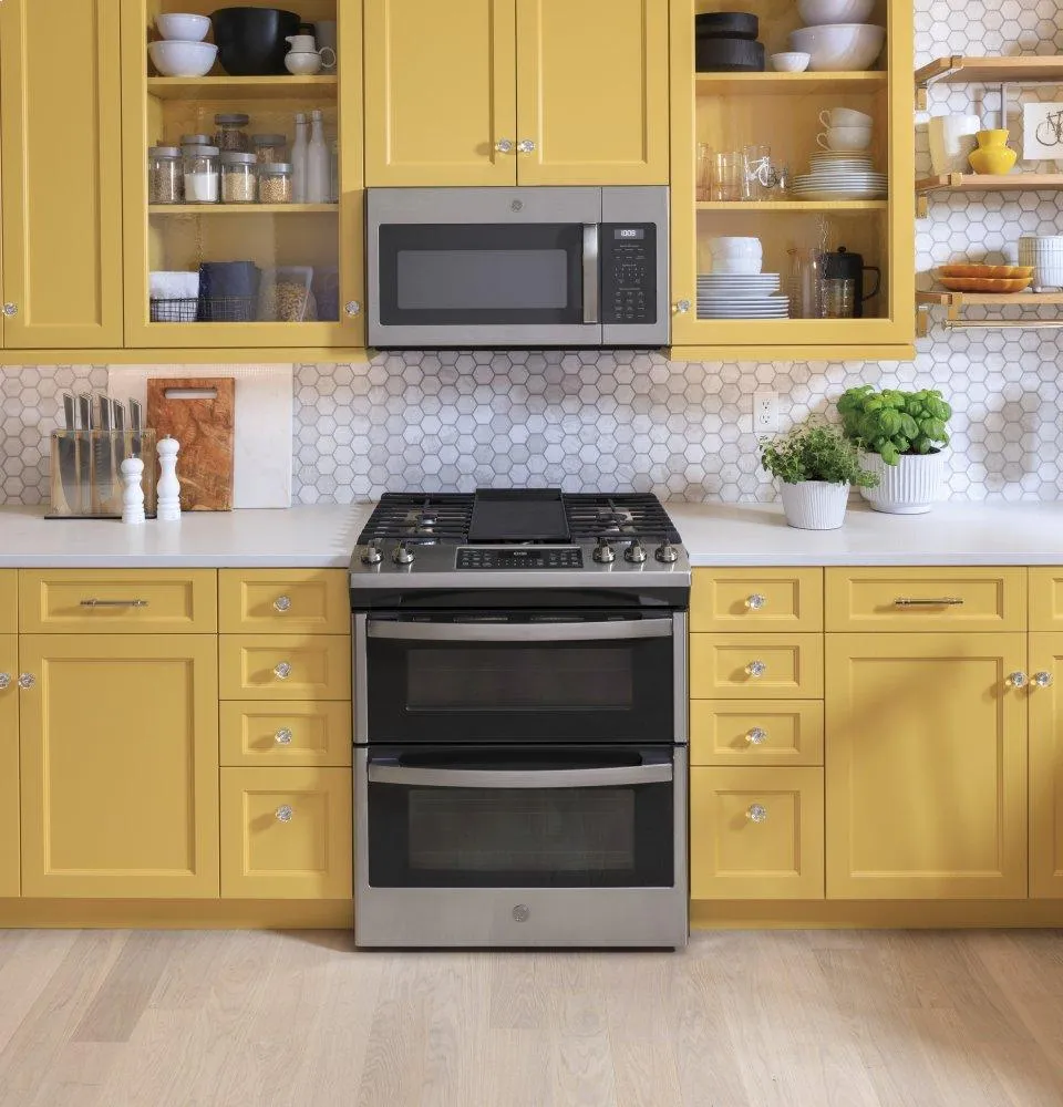 Ge Appliances JVM6175YKFS Ge? 1.7 Cu. Ft. Over-The-Range Sensor Fingerprint Resistant Microwave Oven