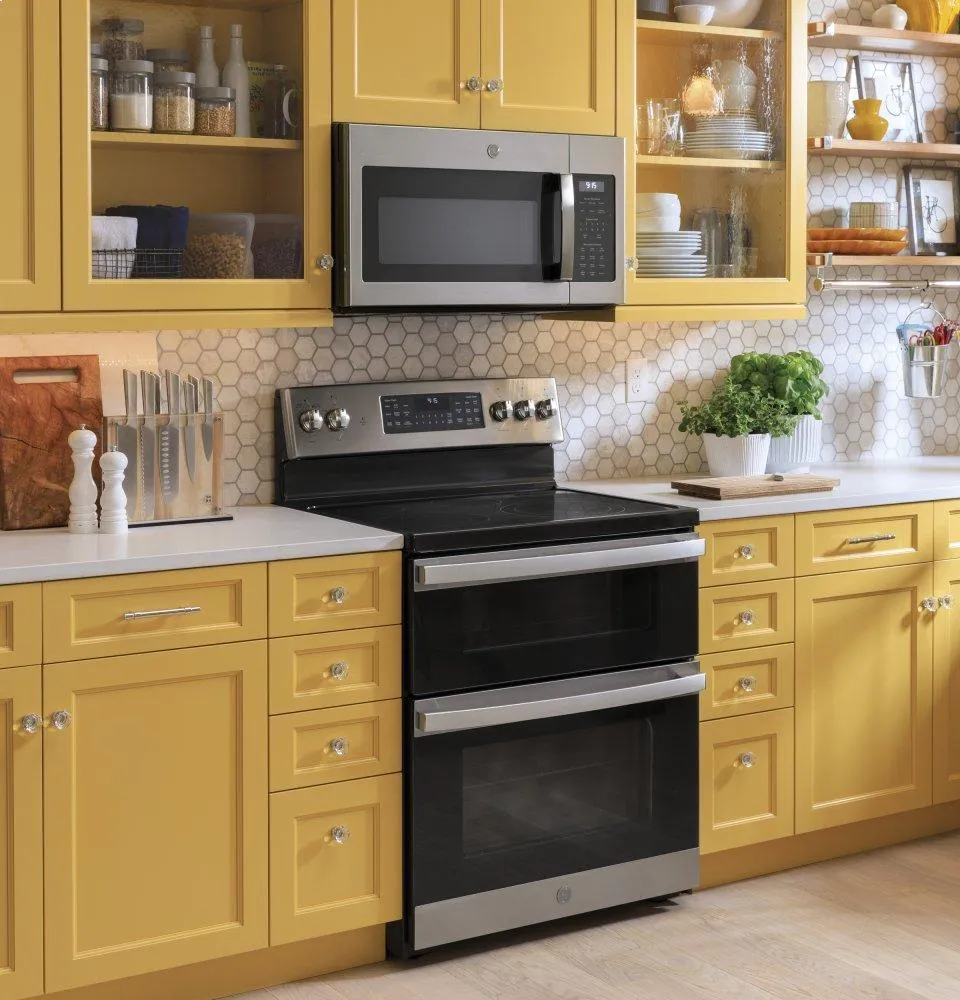 Ge Appliances JVM6175YKFS Ge? 1.7 Cu. Ft. Over-The-Range Sensor Fingerprint Resistant Microwave Oven
