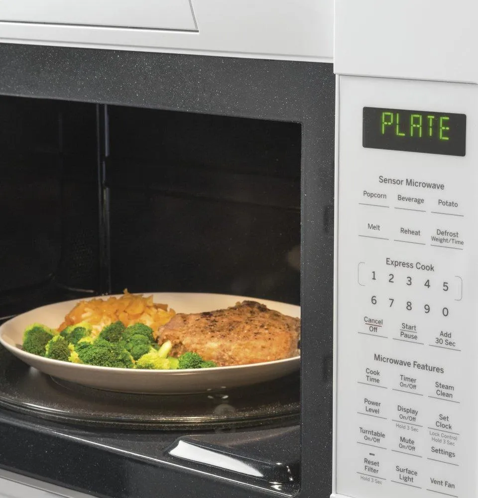 Ge Appliances JVM7195DKWW Ge? 1.9 Cu. Ft. Over-The-Range Sensor Microwave Oven