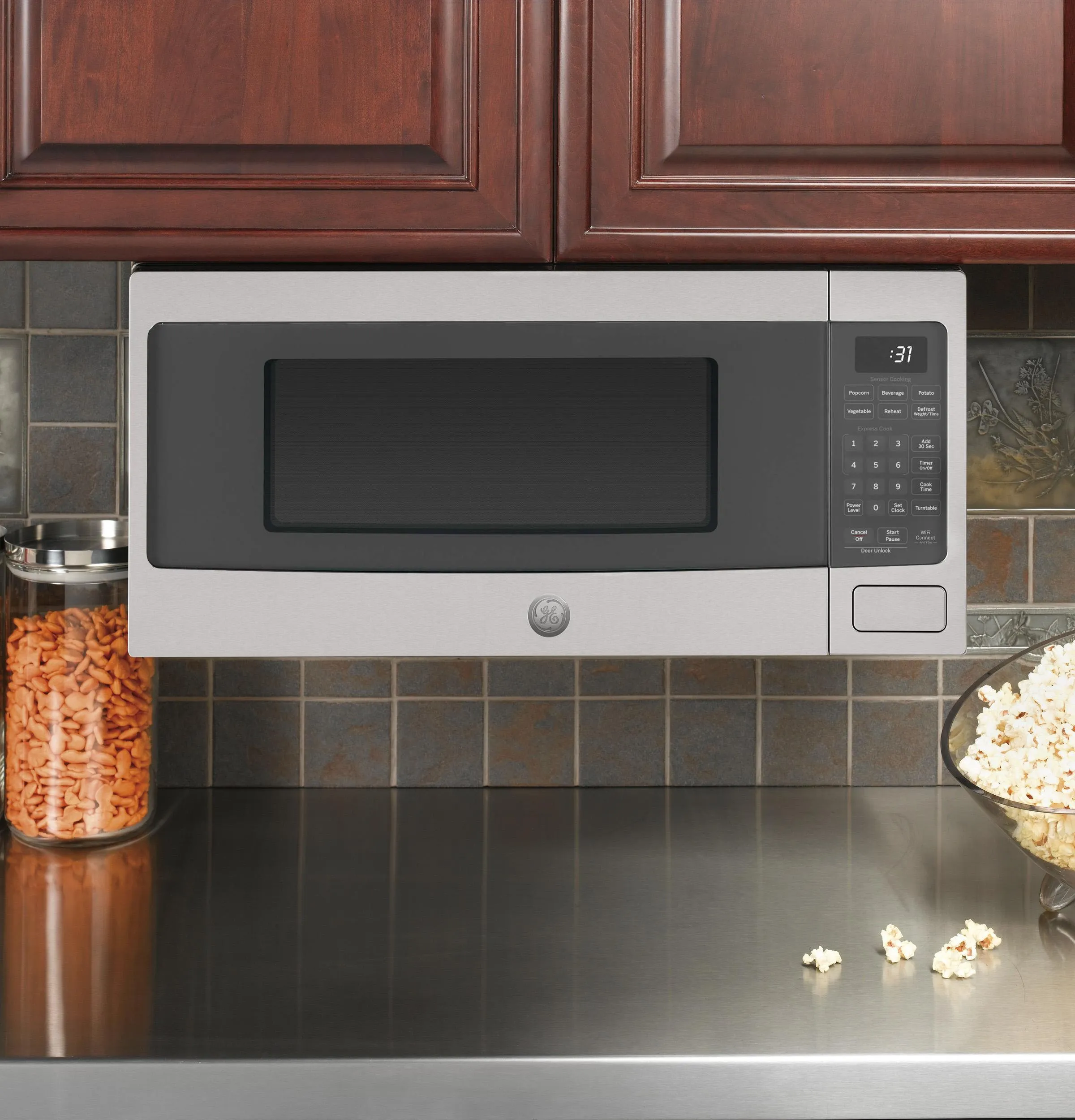 Ge Appliances PCHK11S1WSS Ge Profile&#8482; 1.1 Cu. Ft. Countertop Microwave Oven
