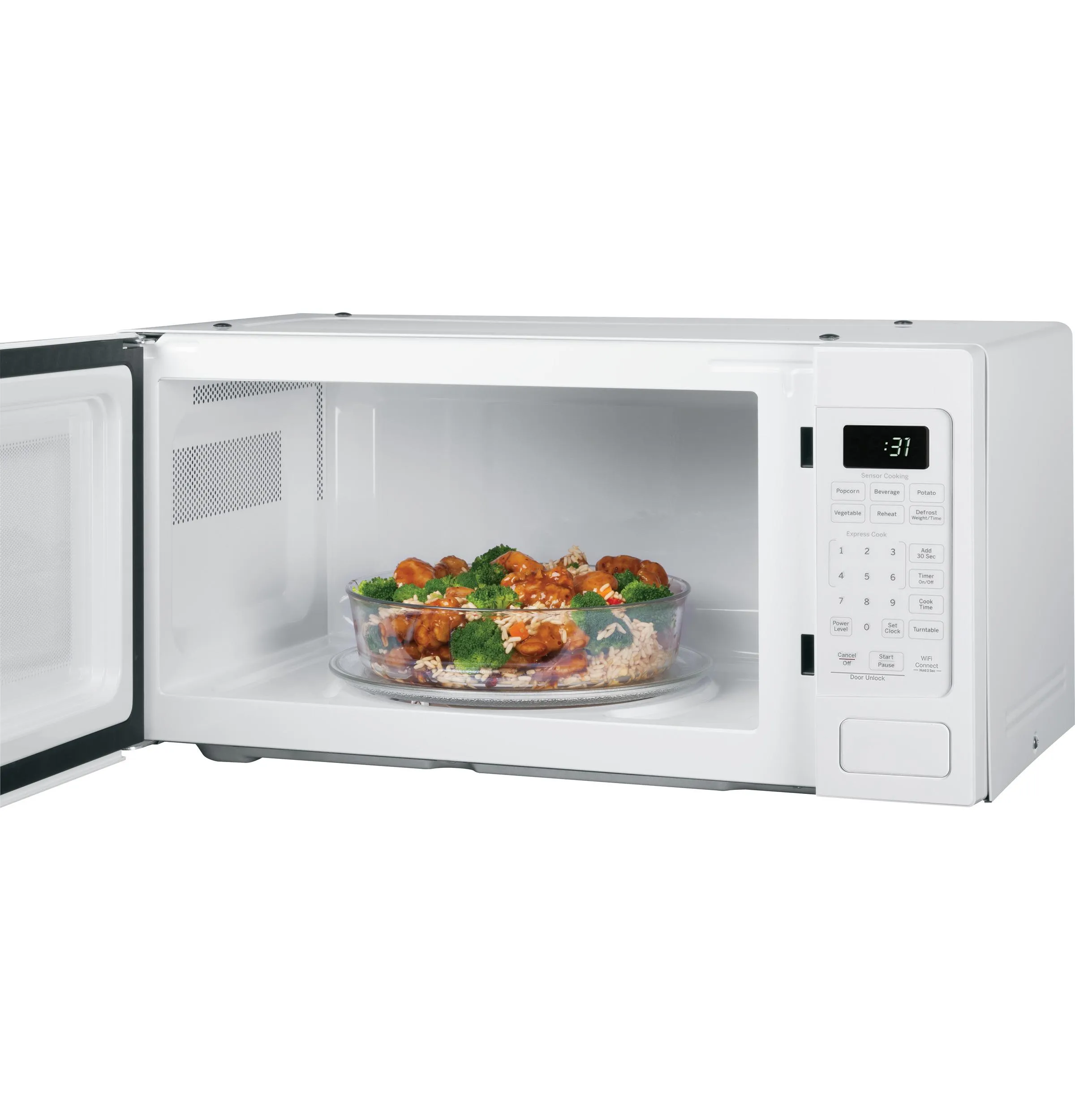 Ge Appliances PCHK11S1WWW Ge Profile&#8482; 1.1 Cu. Ft. Countertop Microwave Oven