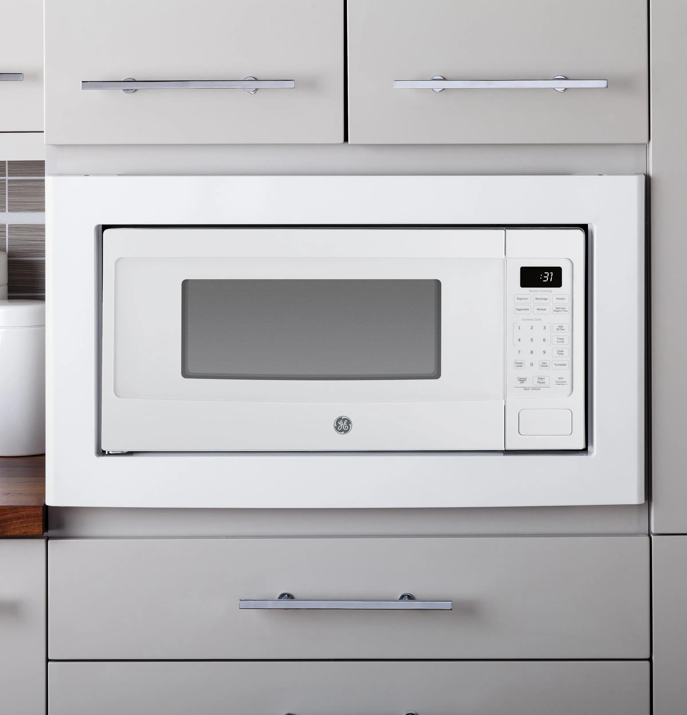 Ge Appliances PCHK11S1WWW Ge Profile&#8482; 1.1 Cu. Ft. Countertop Microwave Oven