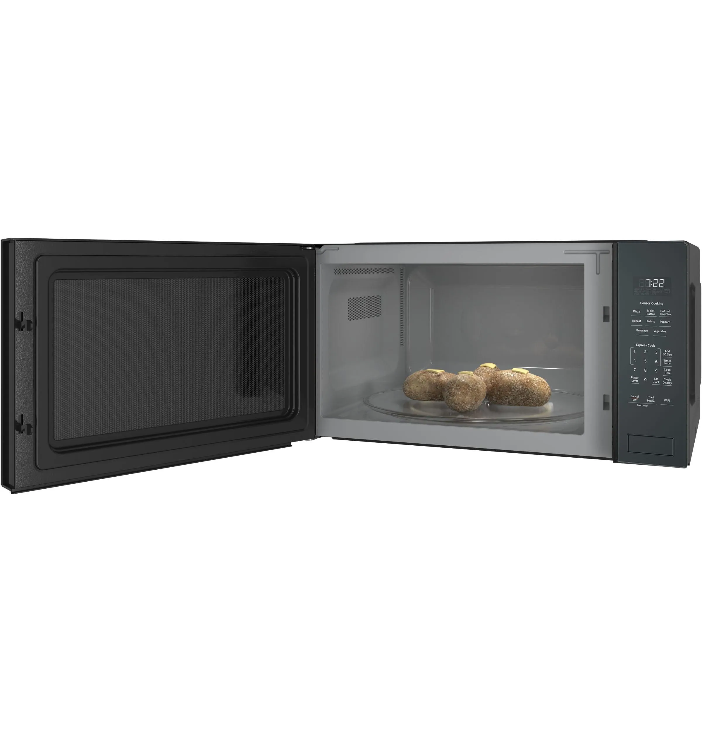 Ge Appliances PCWK22U1WBB Ge Profile&#8482; 2.2 Cu. Ft. Built-In Sensor Microwave Oven