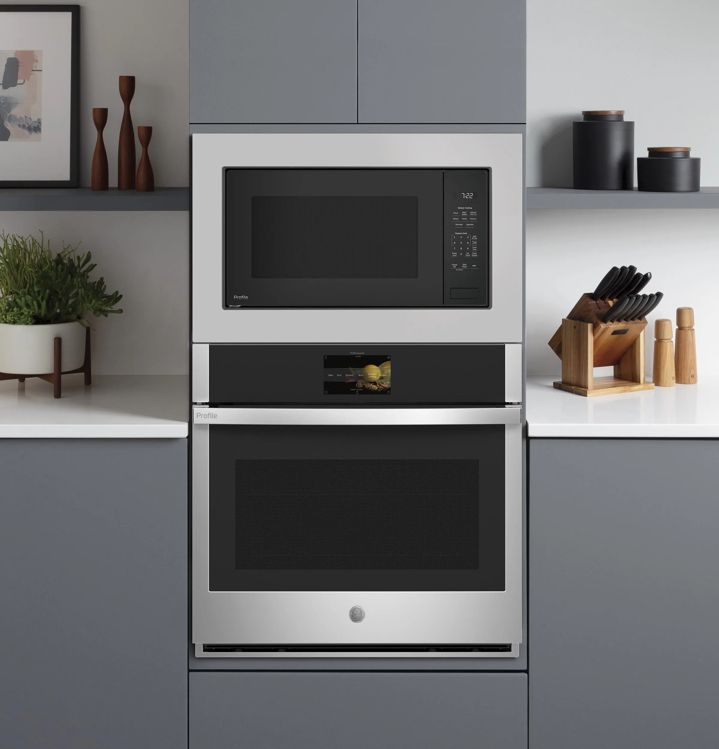 Ge Appliances PCWK22U1WDD Ge Profile&#8482; 2.2 Cu. Ft. Built-In Sensor Microwave Oven