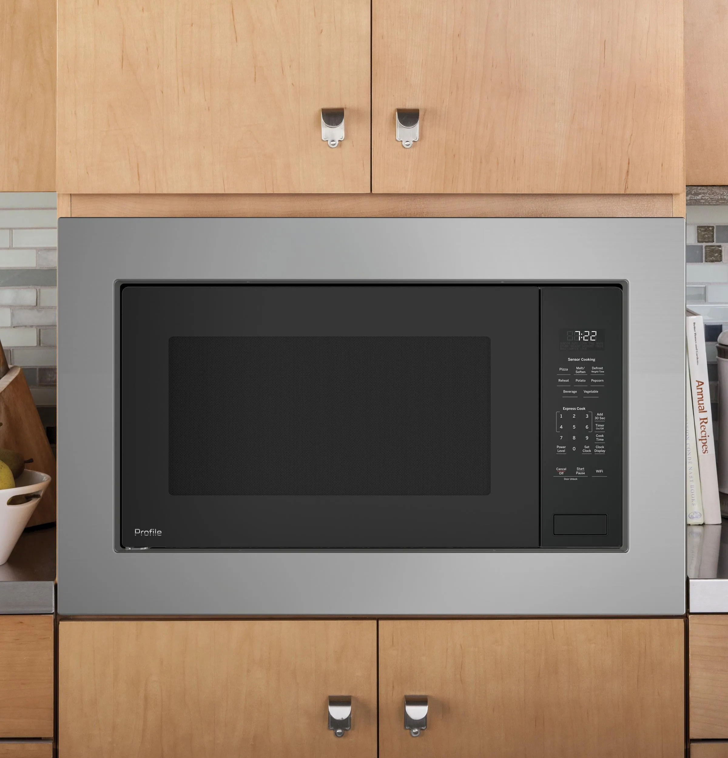 Ge Appliances PCWK22U1WDD Ge Profile&#8482; 2.2 Cu. Ft. Built-In Sensor Microwave Oven