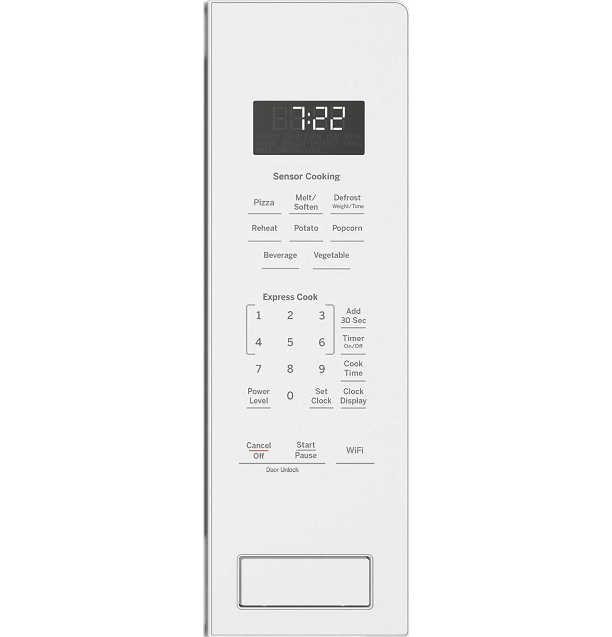 Ge Appliances PCWK22U1WWW Ge Profile&#8482; 2.2 Cu. Ft. Built-In Sensor Microwave Oven