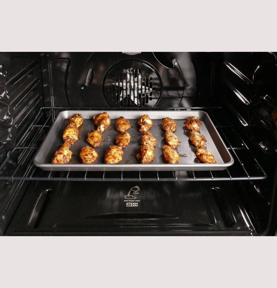 Ge Appliances PGB965YPFS Ge Profile&#8482; 30" Free-Standing Gas Double Oven Convection Fingerprint Resistant Range With No Preheat Air Fry