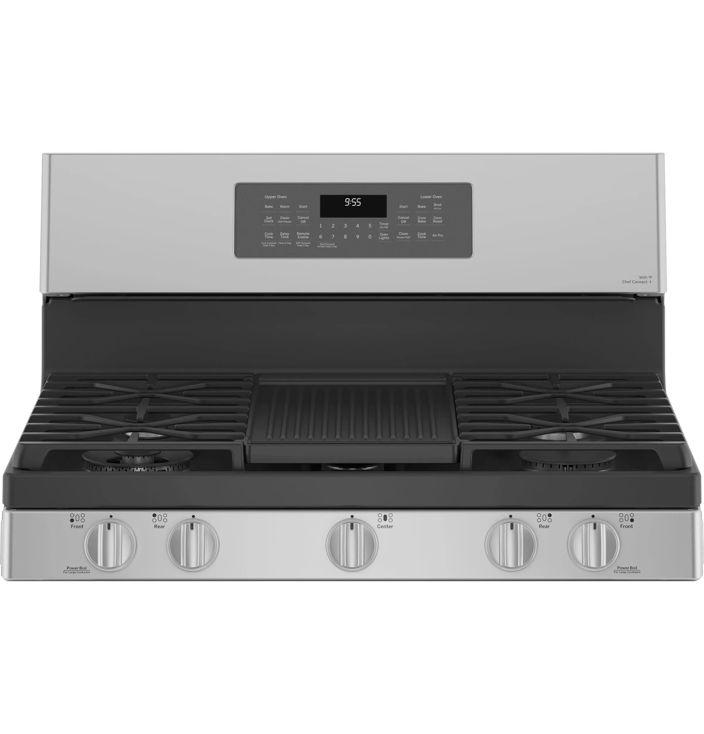 Ge Appliances PGB965YPFS Ge Profile&#8482; 30" Free-Standing Gas Double Oven Convection Fingerprint Resistant Range With No Preheat Air Fry