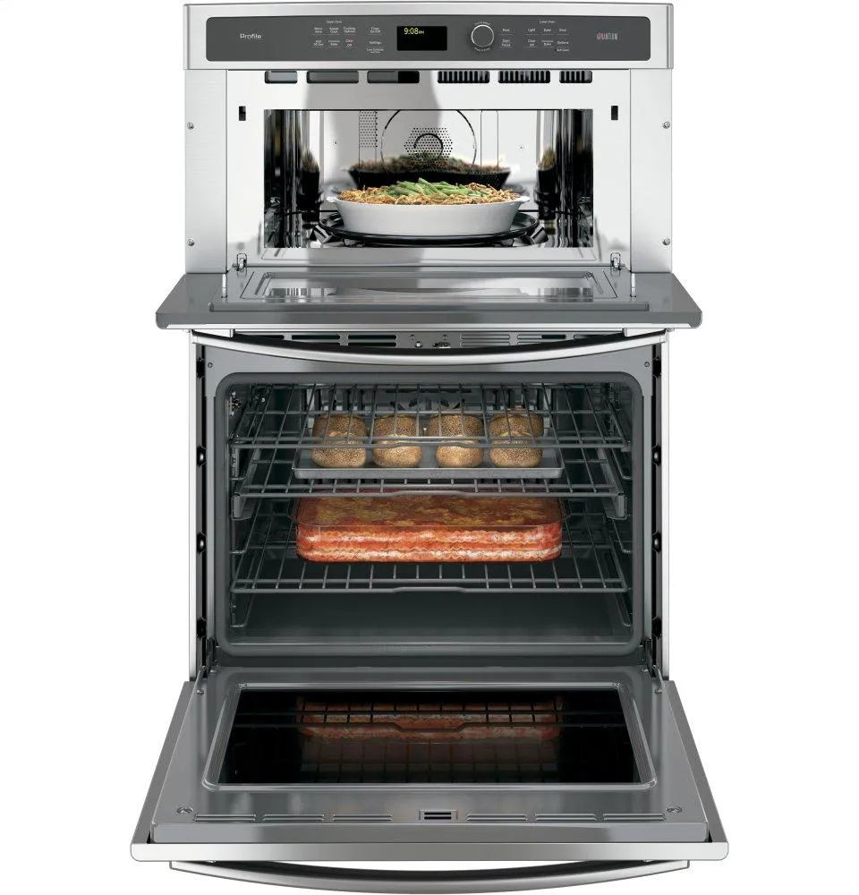 Ge Appliances PT9800SHSS Ge Profile&#8482; 30 In. Combination Double Wall Oven With Convection And Advantium? Technology