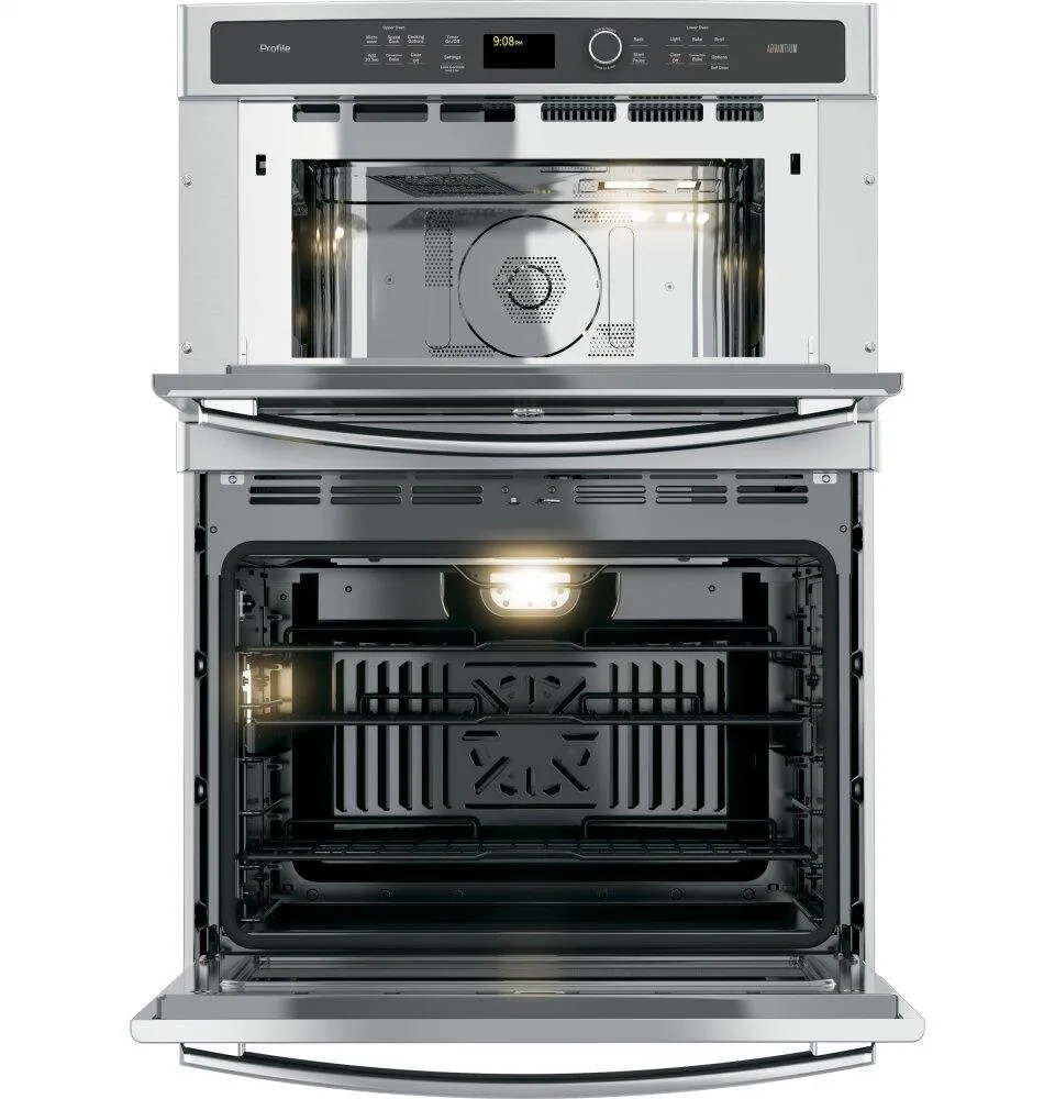 Ge Appliances PT9800SHSS Ge Profile&#8482; 30 In. Combination Double Wall Oven With Convection And Advantium? Technology