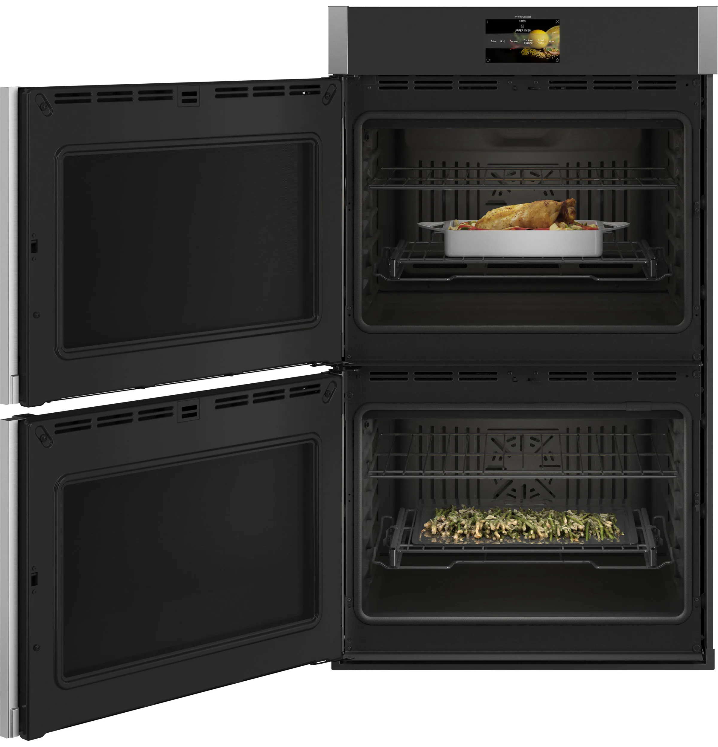 Ge Appliances PTD700LSNSS Ge Profile&#8482; 30" Smart Built-In Convection Double Wall Oven With Left-Hand Side-Swing Doors