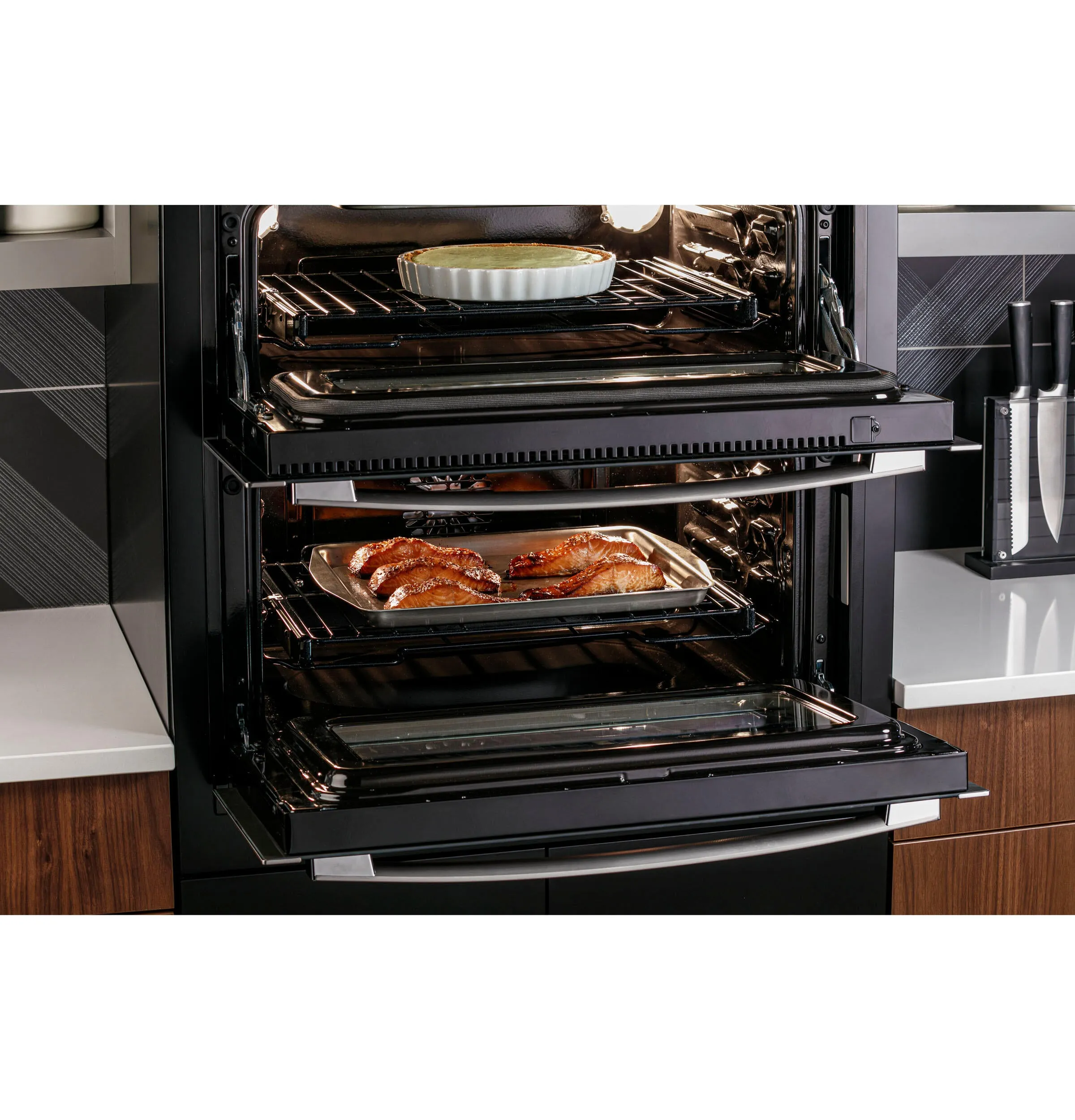 Ge Appliances PTS9200SNSS Ge Profile&#8482; 30" Smart Built-In Twin Flex Convection Wall Oven