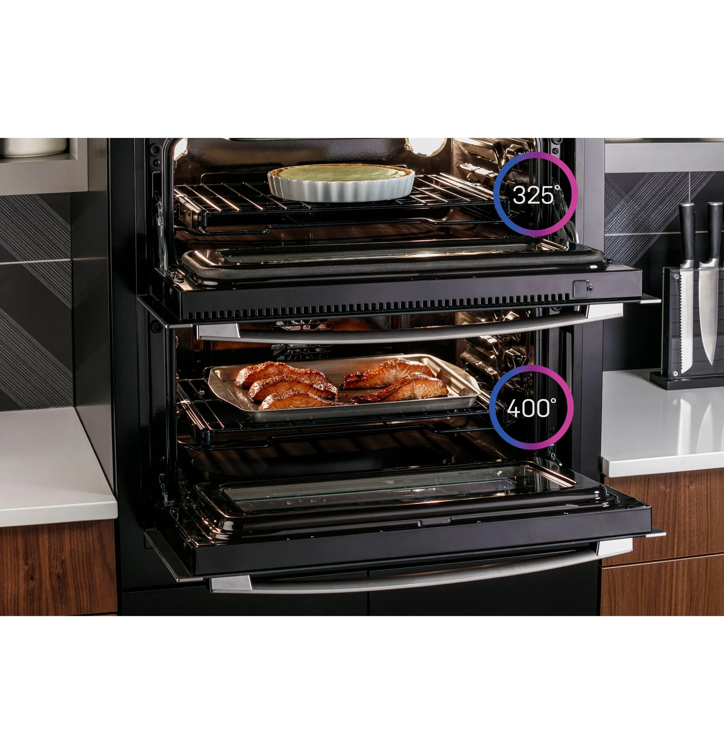 Ge Appliances PTS9200SNSS Ge Profile&#8482; 30" Smart Built-In Twin Flex Convection Wall Oven