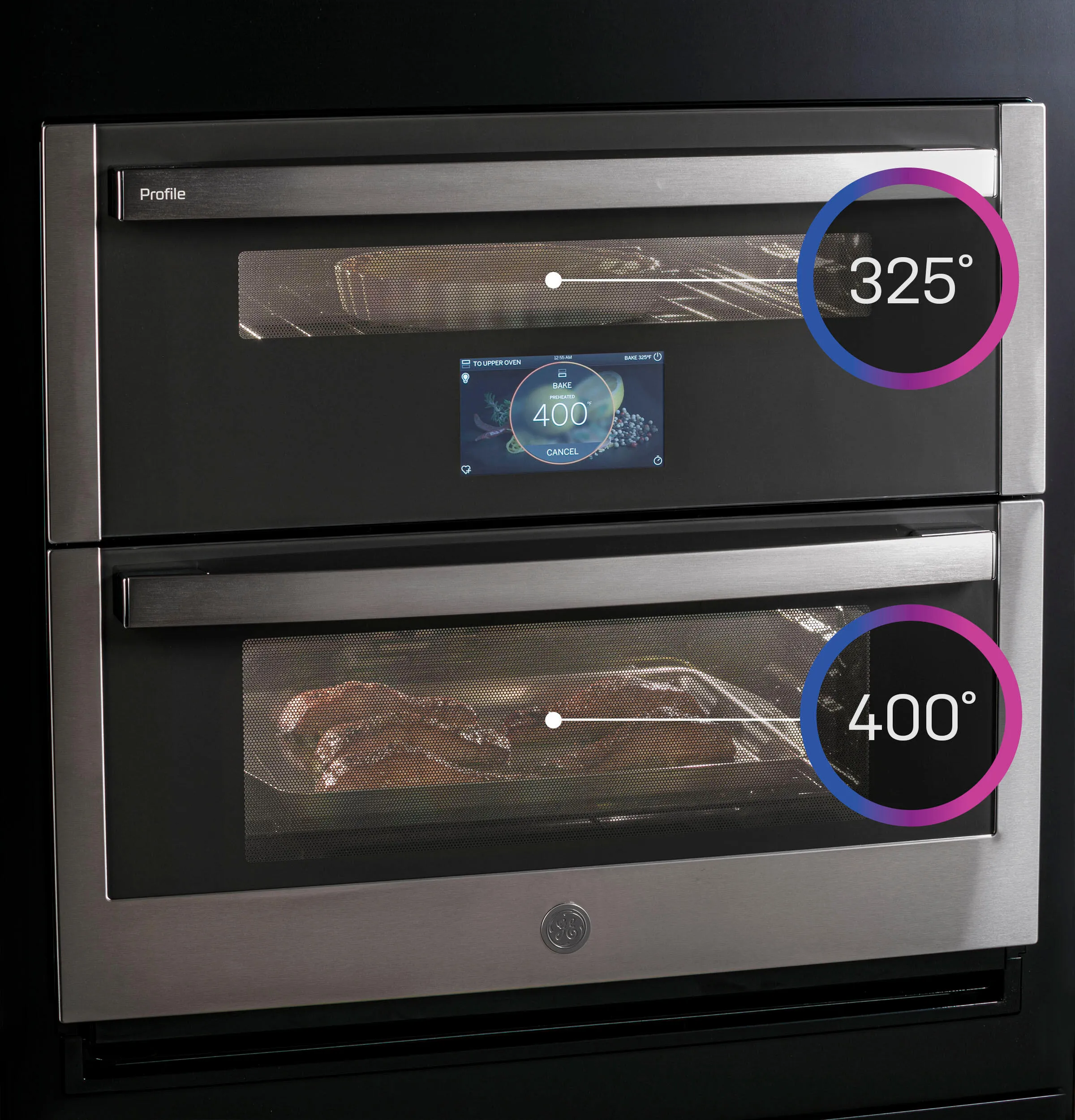 Ge Appliances PTS9200SNSS Ge Profile&#8482; 30" Smart Built-In Twin Flex Convection Wall Oven