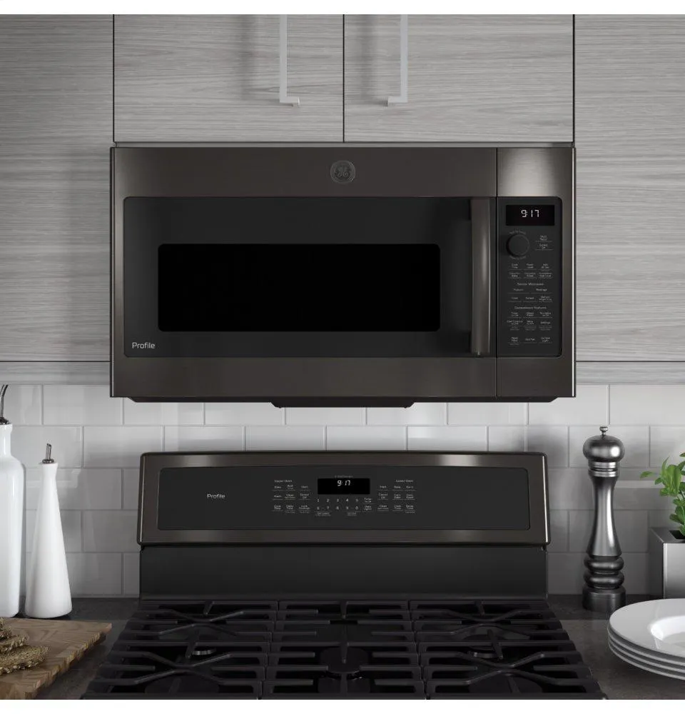 Ge Appliances PVM9179BLTS Ge Profile&#8482; 1.7 Cu. Ft. Convection Over-The-Range Microwave Oven
