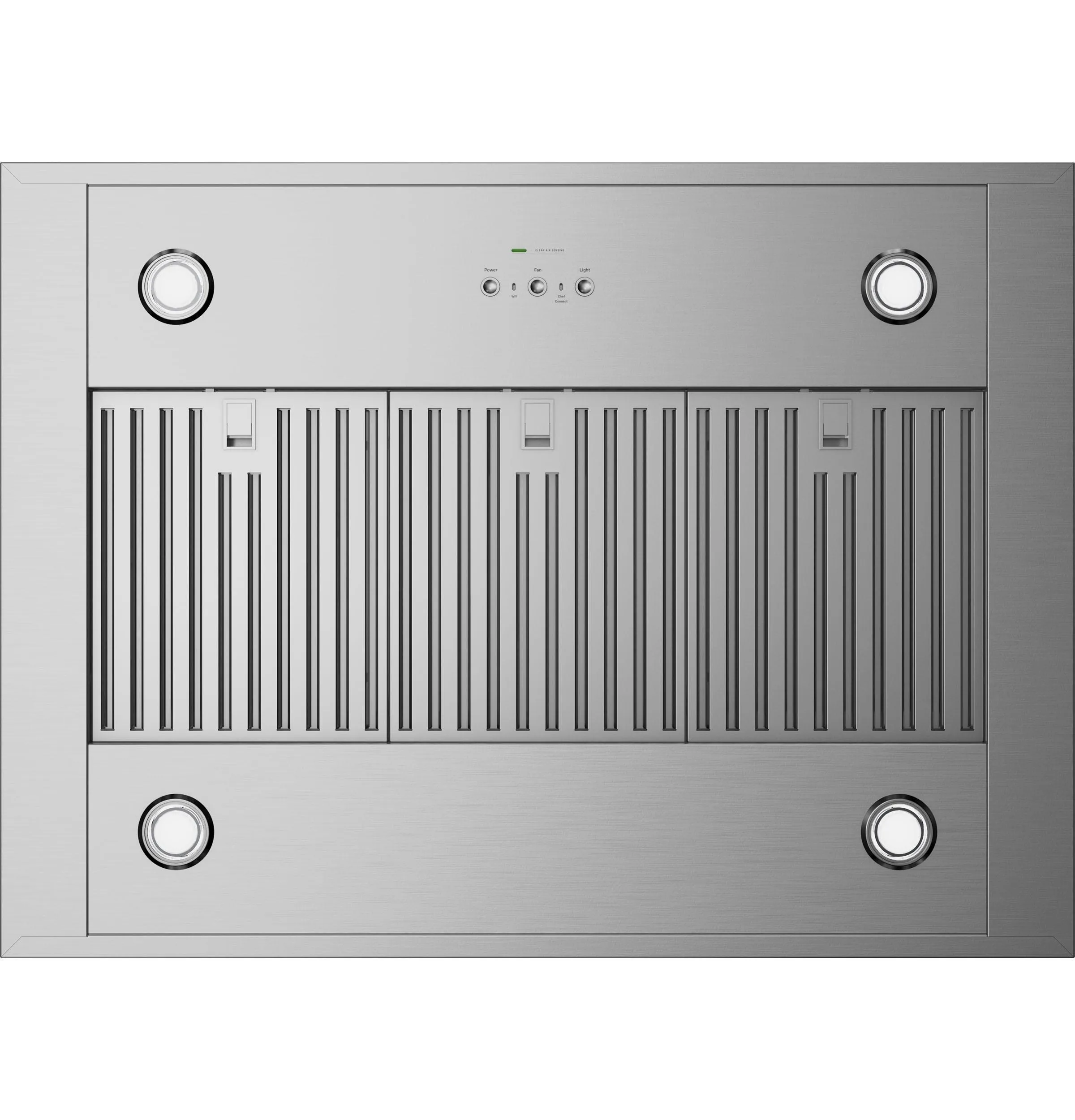 Ge Appliances UVI1036SRSS 36" Designer Island-Mount Chimney Vent Hood With Clean Air Sensors