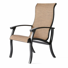 Georgetown Sling Dining Armchairoutdoor dining chair with armrests
