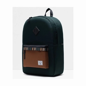 Herschel Heritage Backpack - Scarab/Black/Saddle Brown Biggest Savings Now