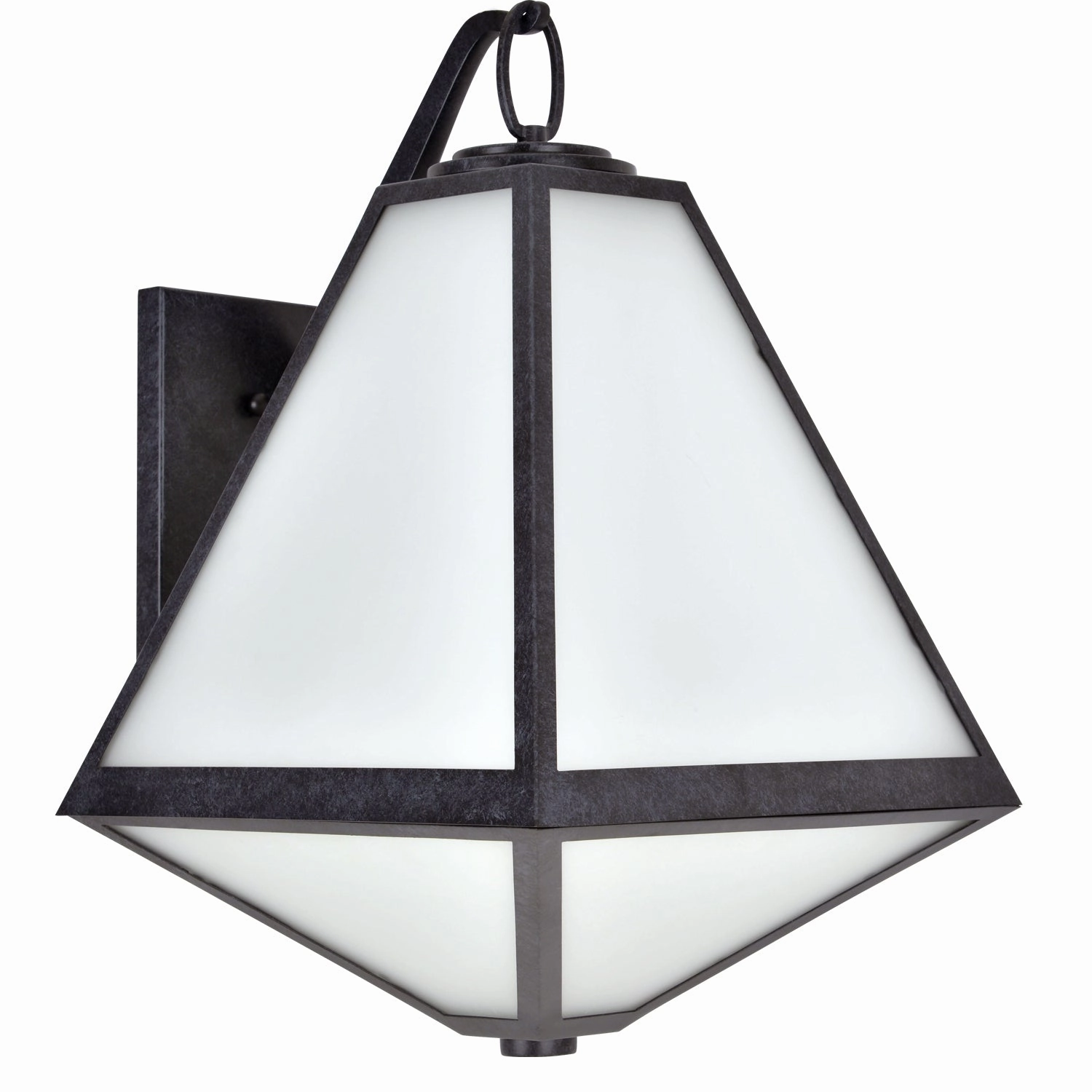 Glacier Three Light Outdoor Wall Sconce Black Charcoal