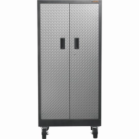 Gladiator Silver Tread Premier Pre-Assembled Tall GearLocker - GATL302DRG large capacity outdoor storage box