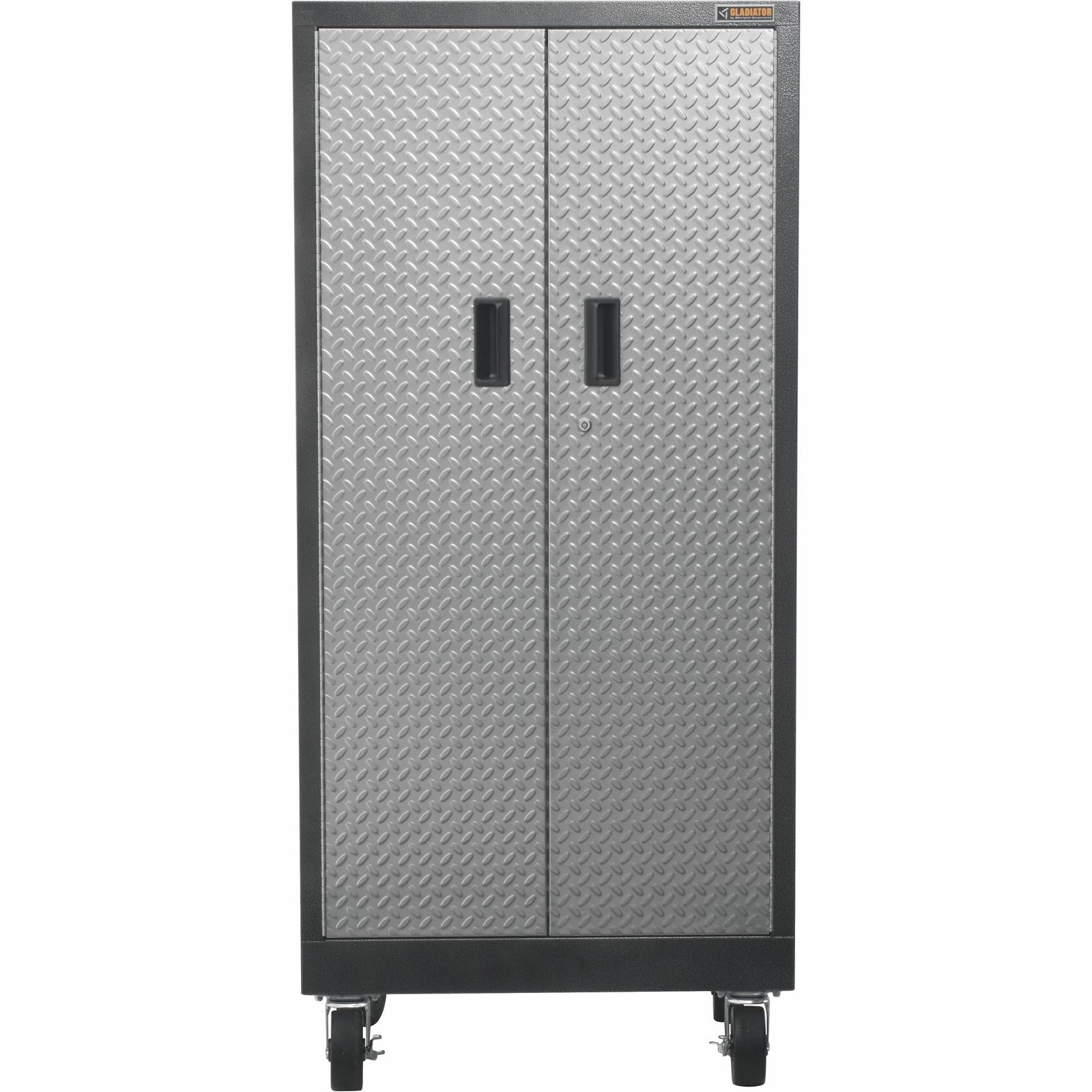 Gladiator Silver Tread Premier Pre-Assembled Tall GearLocker - GATL302DRG large capacity outdoor storage box