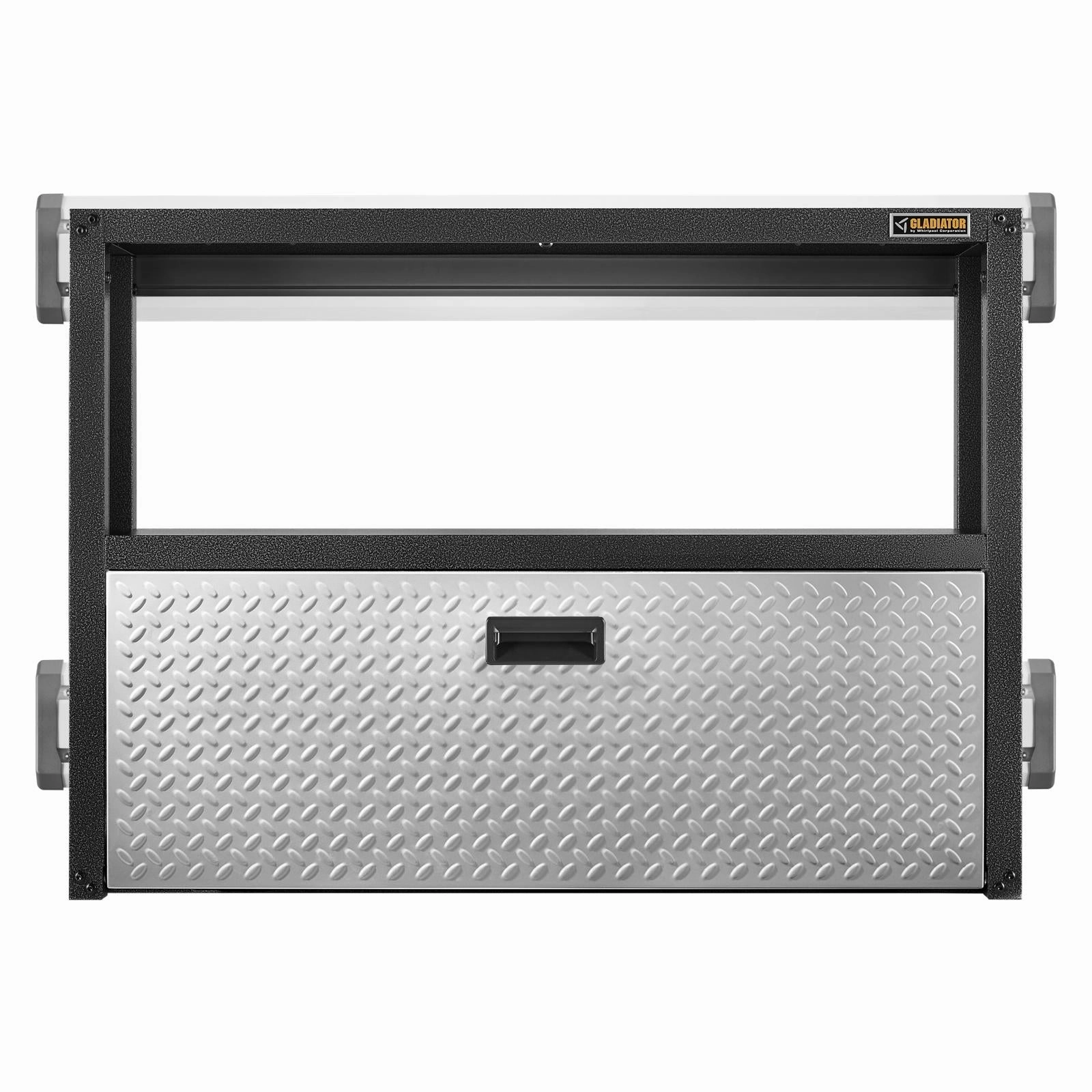 Gladiator Silver Tread Ready-to-Assemble Foldaway Work Station - GAFS42KDJG large capacity outdoor storage box