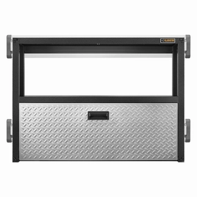 Gladiator Silver Tread Ready-to-Assemble Foldaway Work Station - GAFS42KDJG large capacity outdoor storage box