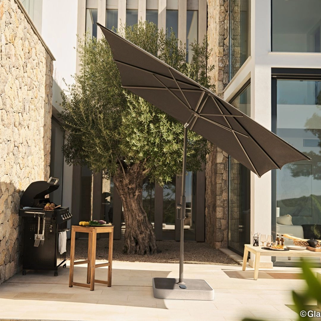 Glatz Alu-Twist Rectangular Garden Parasol 2.5m x 2m