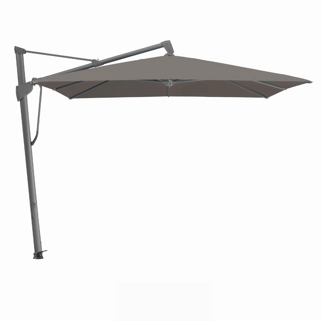 Glatz Sombrano Free Arm Garden Parasol 3.5m x 3.5m Squareadjustable height outdoor parasol