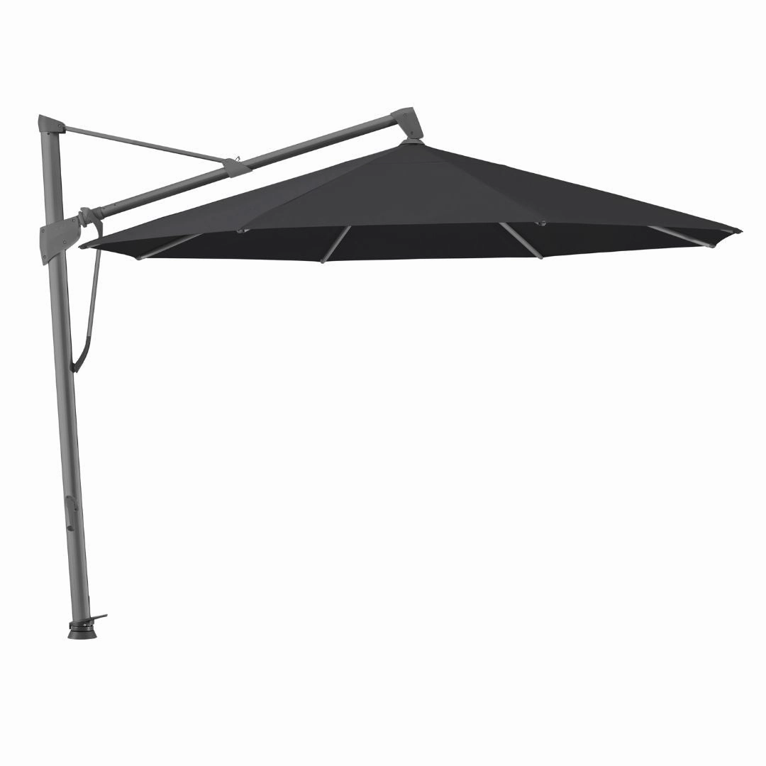 Glatz Sombrano Free Arm Garden Parasol Black 3.5madjustable height outdoor parasol