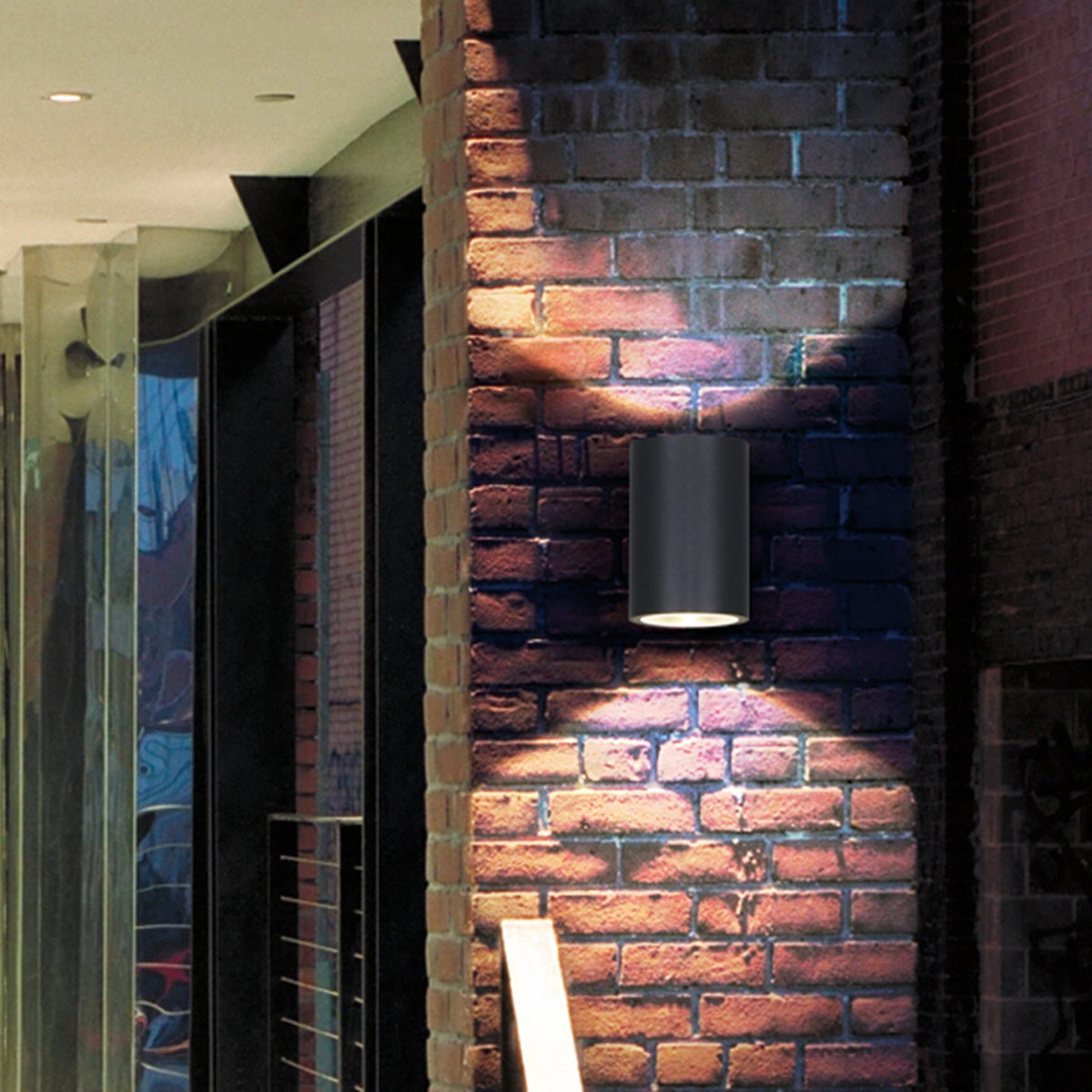 Glen LED Outdoor Wall Mount Graphite Grey
