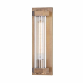 Godfrey One Light Wall Sconce Patina BrassOutdoor wall sconces with motion sensor
