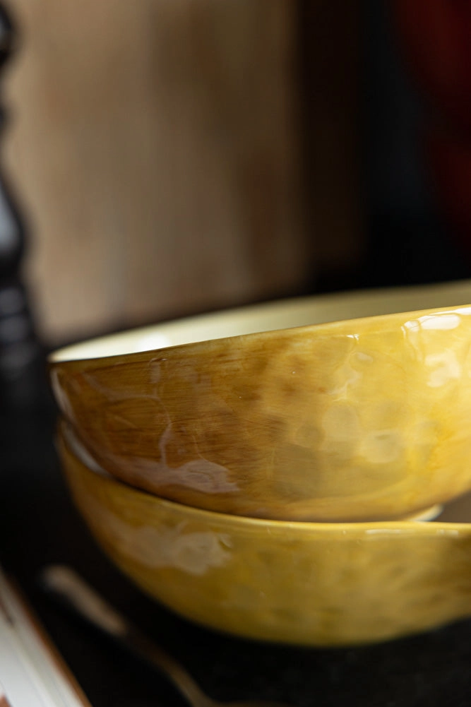 Golden Pear Snack/Serving Bowl