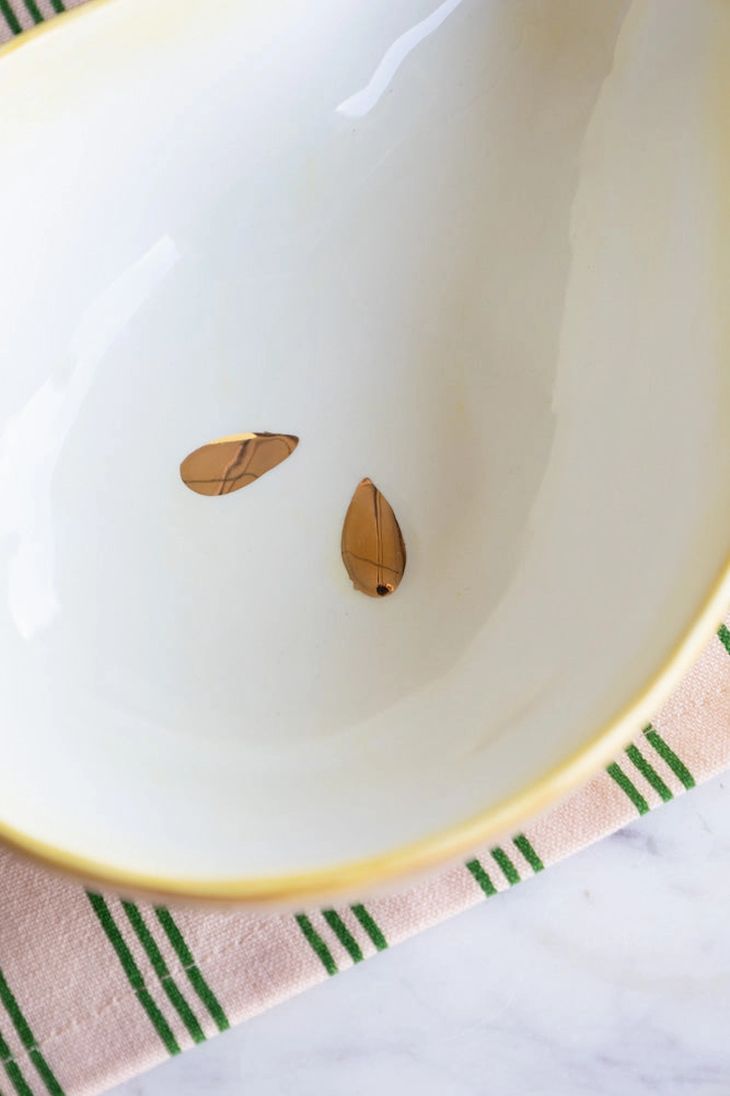 Golden Pear Snack/Serving Bowl