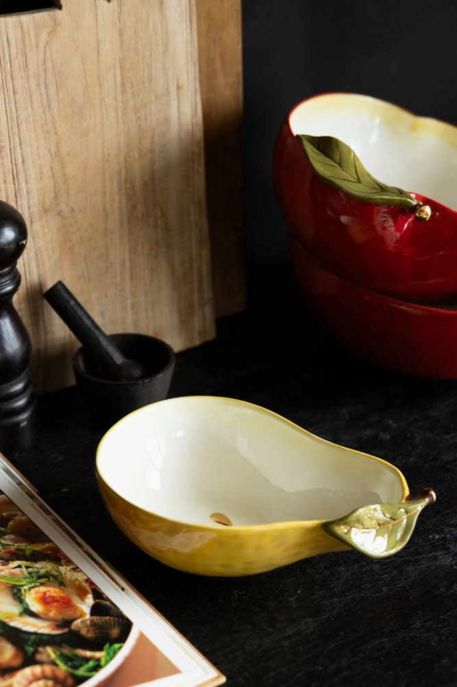 Golden Pear Snack/Serving Bowl