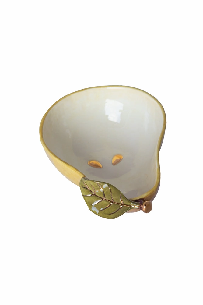 Golden Pear Snack/Serving Bowl