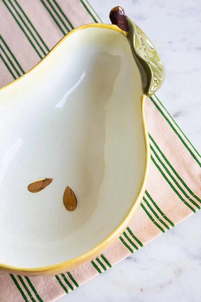 Golden Pear Snack/Serving Bowl
