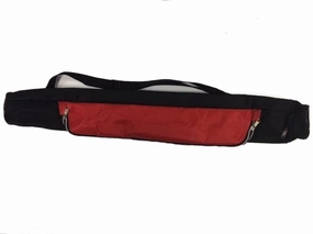 Deal of the Day 6 Can Insulated Tube Cooler With Main Zipper & End Zipper Red 2 Pack