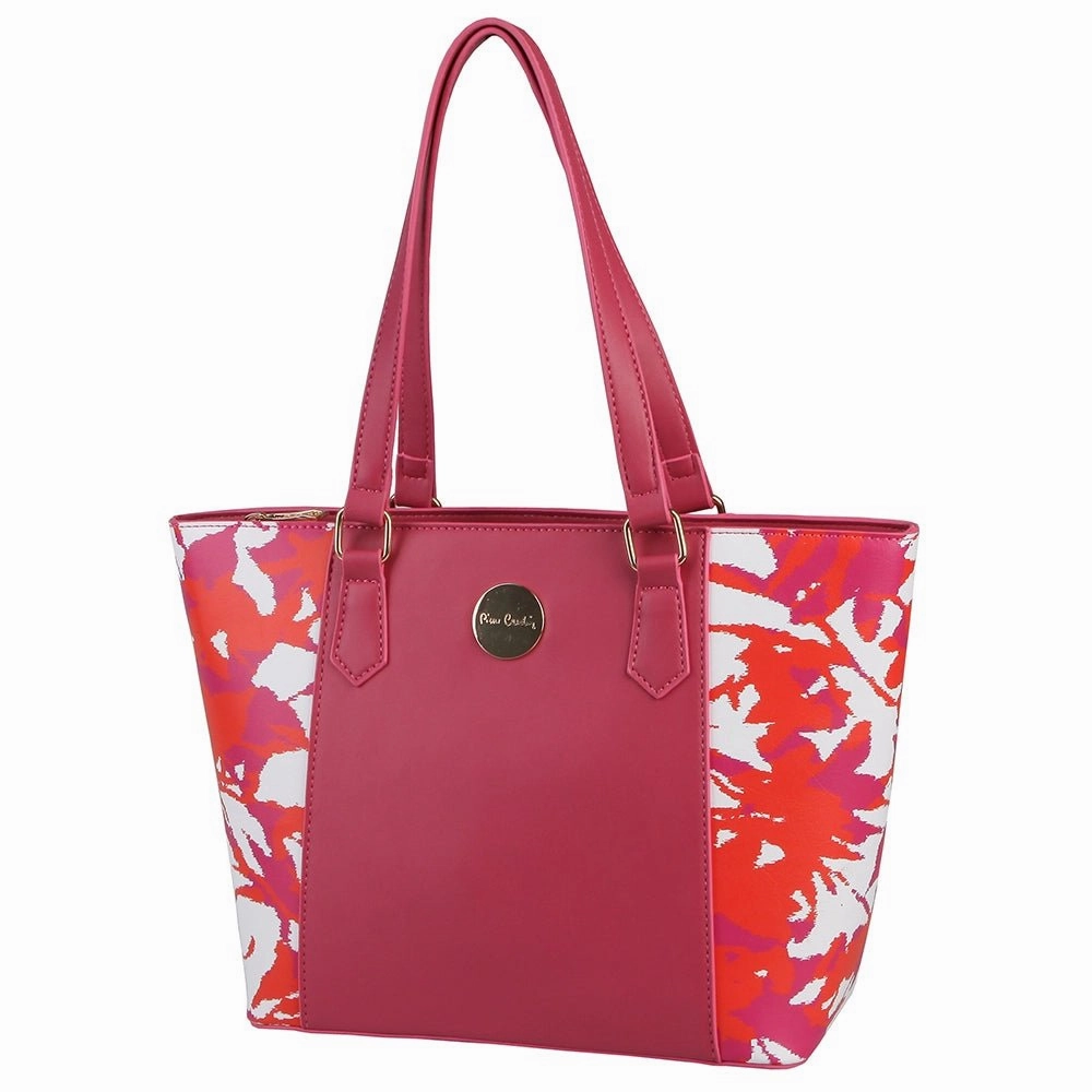 Shop Grab Offer Big Hot Sale Pierre Cardin Gabi Printed Tote | Pink