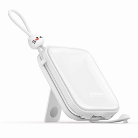 Joyroom Jr-L008 Cutie Series Power Bank With Kickstand 10000Mah - White New Arrival Discount