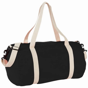 Cochichuate Cotton Barrel Duffel Bag 25L - Solid Black Big Sale Today