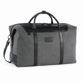Mega Hot Offer Metropolitan Felt Travel Satchel With Leather Trim