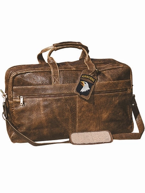 Limited Time Steal Scully Aerosquadron Collection Leather Duffel Bag Walnut