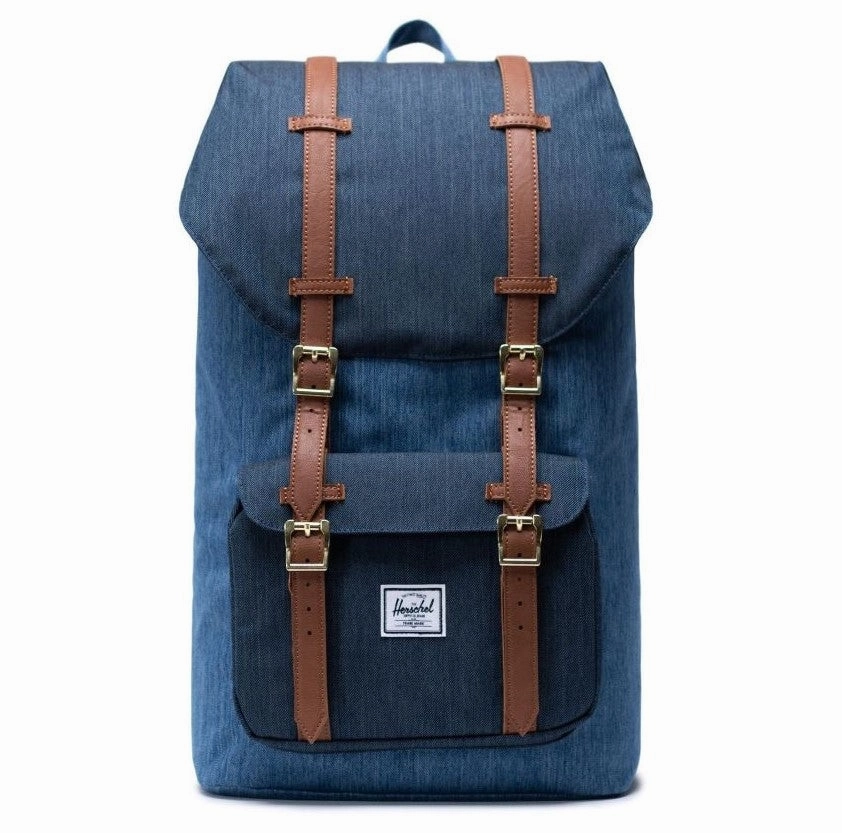 Herschel Little America Backpack - Faded/Dark Denim Crosshatch Best Deal Today Todays Trending Deals