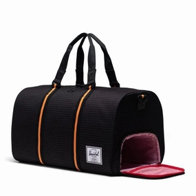 Unmissable Deal Today Dont Miss This Deal Herschel Novel Duffle - Black Grid/Orange