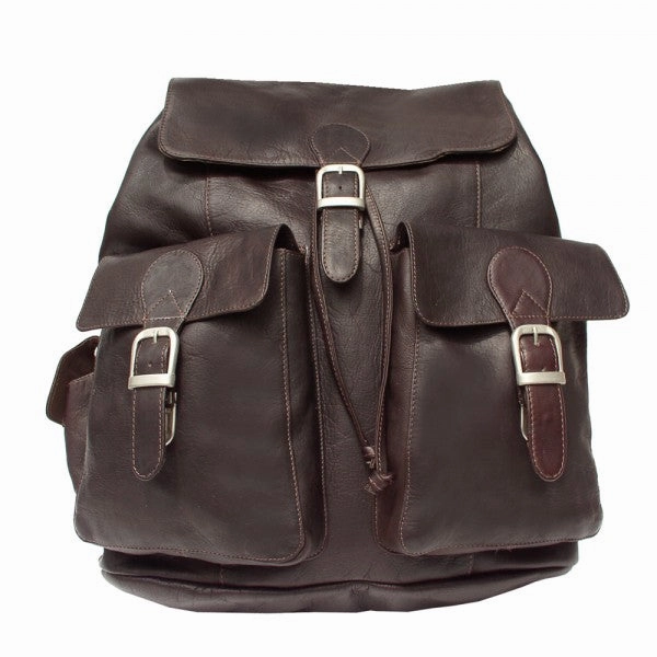 Piel Leather Large Buckle Flap Backpack Shop the Best Deals