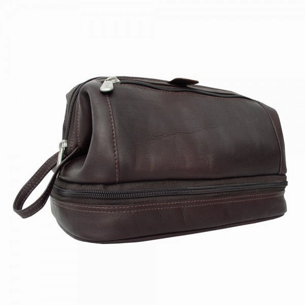 Shop Save Today MustHave Gift Ideas Piel Leather U-Frame Toiletry Kit With Zip Bottom
