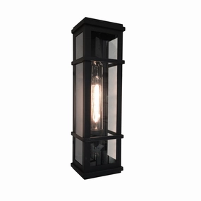 Granger Square One Light Wall Sconce BlackOutdoor wall sconces with motion sensor