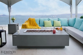 Granville Concrete Dark Grey Fire Table (Elementi) - Propaneoutdoor patio furniture set