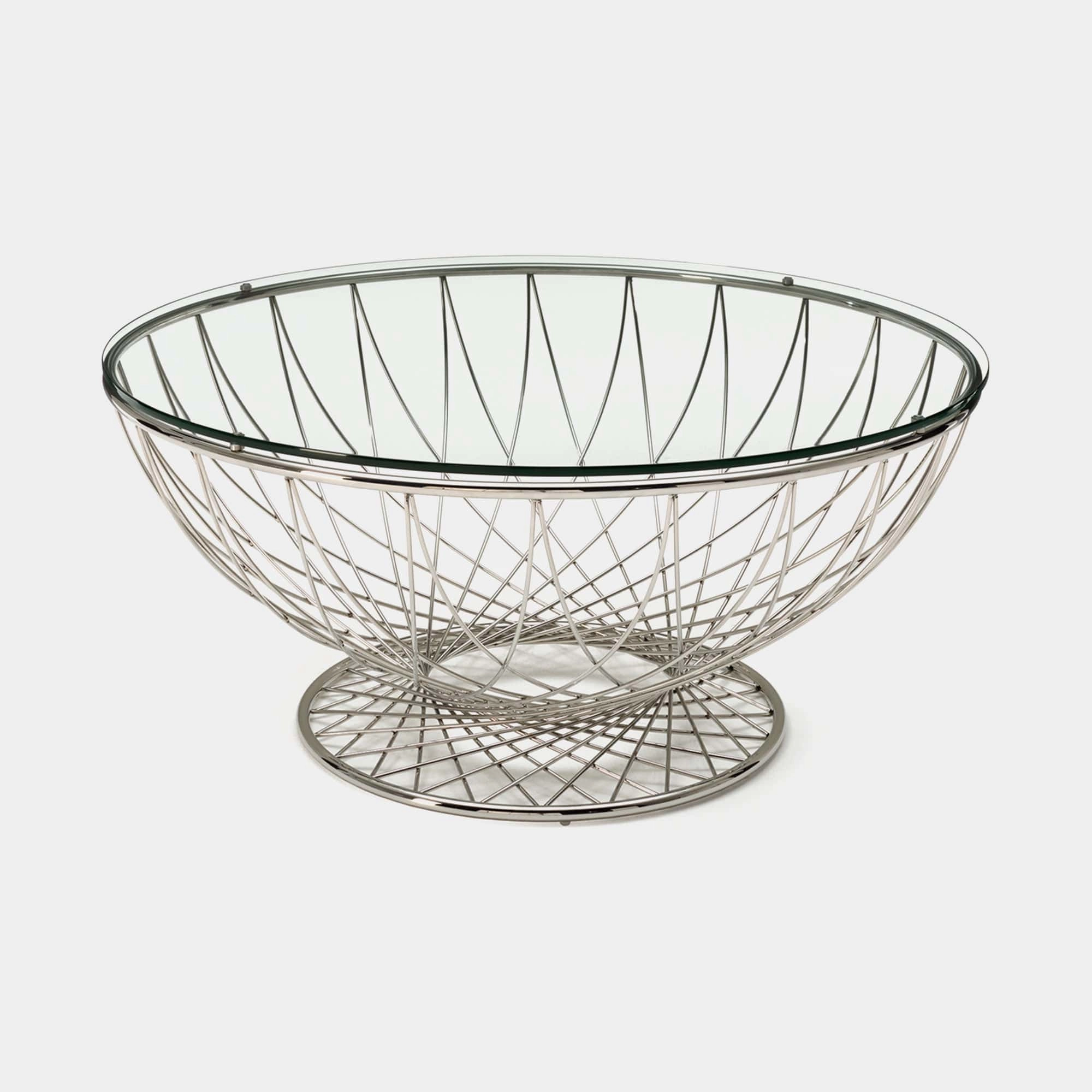 Greco - Coffee Table In Clear Toughened Glass & Stainless Steel Baseoutdoor coffee table for patio or lounge